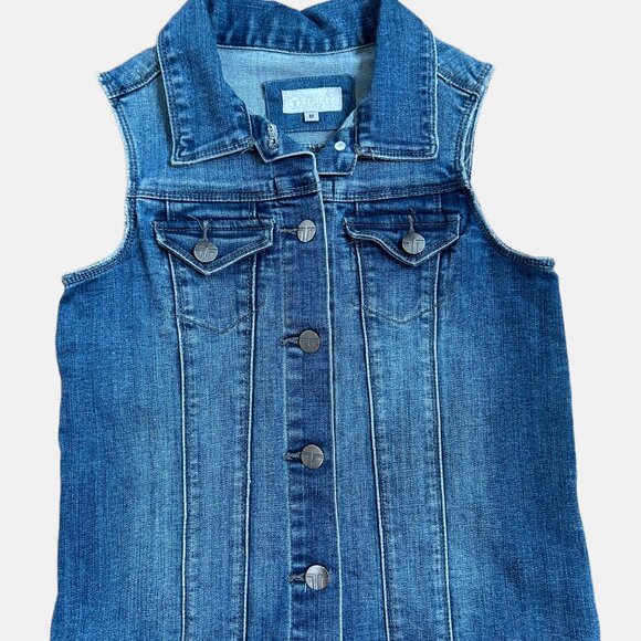TRACTR GIRLS DENIM JEAN JACKET/VEST SLEEVELESS SIZE 10 - Picture 6 of 10